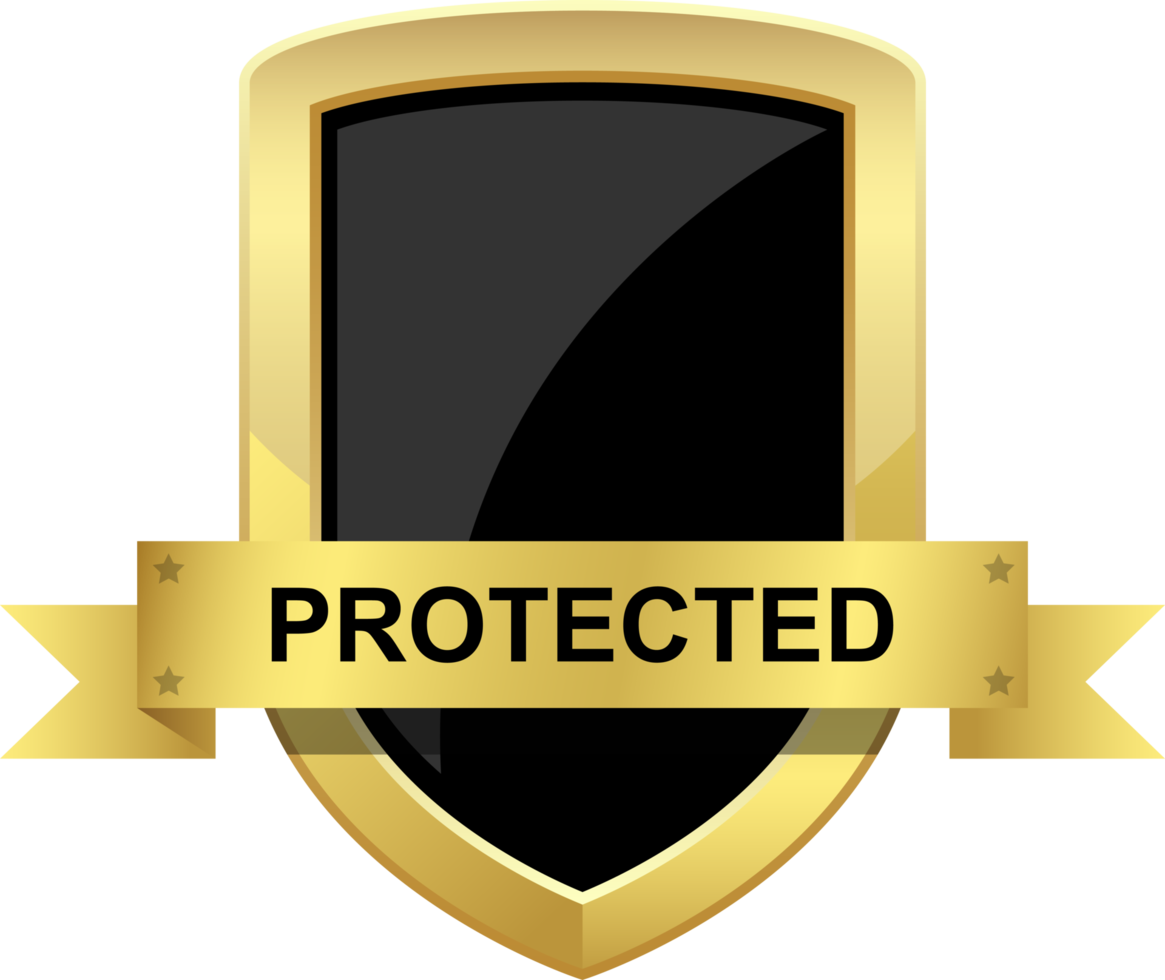 Protection shield clipart design illustration png