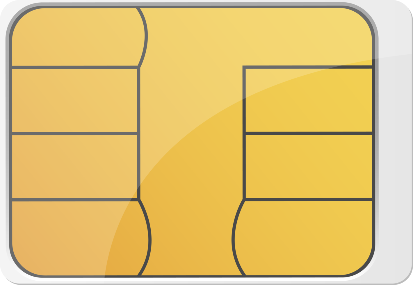 Sim card clipart design illustration png