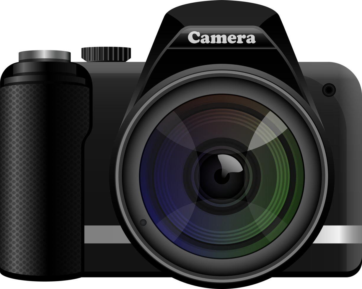 ilustração de design de clipart de câmera fotográfica dslr png