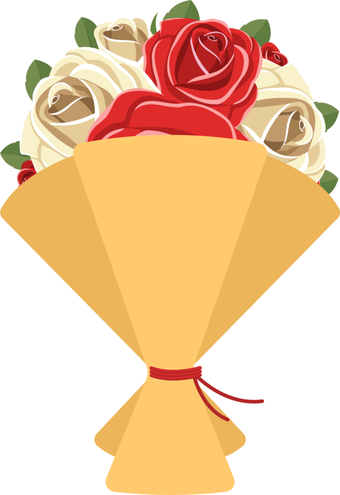 Flower bouquet clipart design illustration png