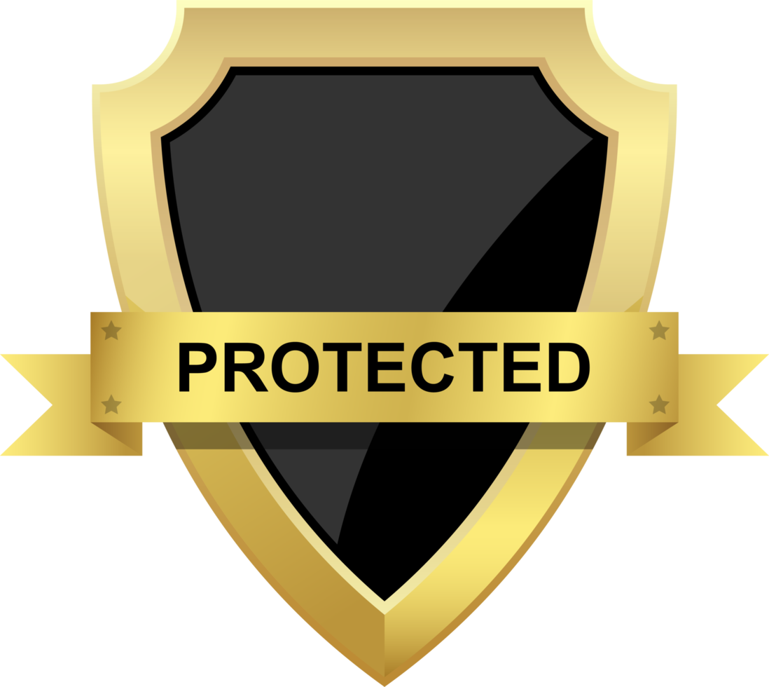 Protection shield clipart design illustration png