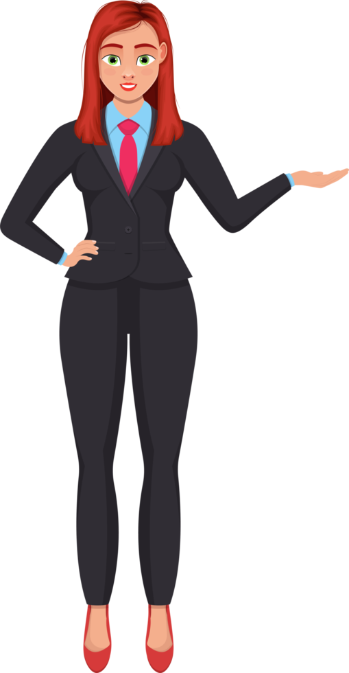 Business woman clipart design illustration png