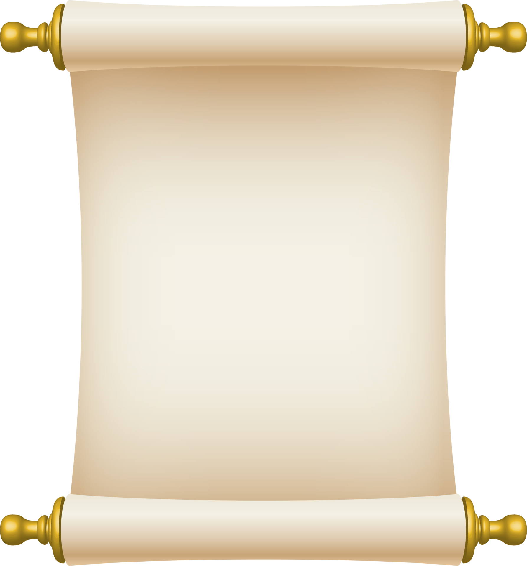 Paper scroll clipart design illustration 9400815 PNG