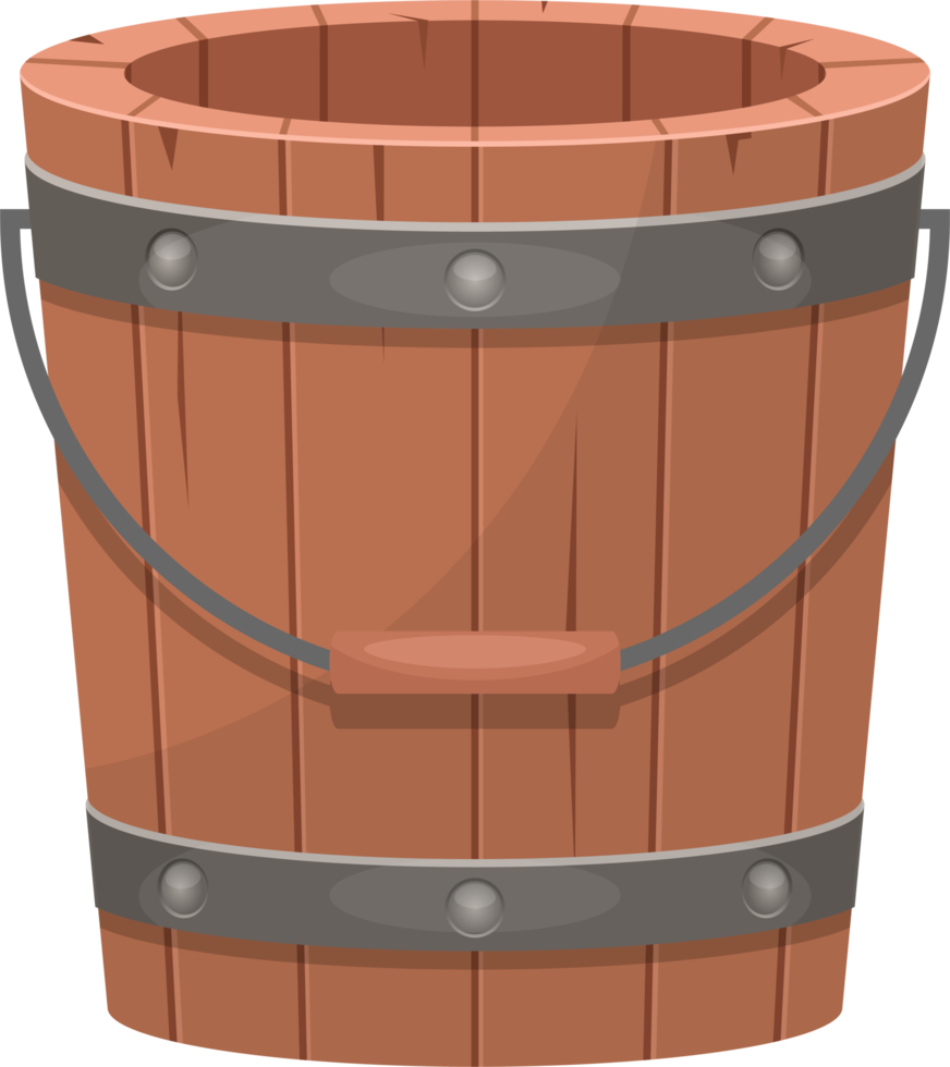 Realistic bucket clipart design illustration png