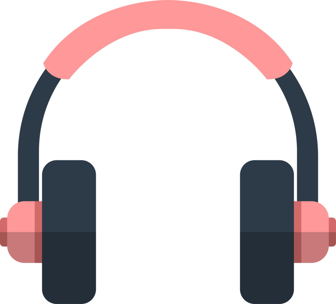 ilustración de diseño de imágenes prediseñadas de auriculares png