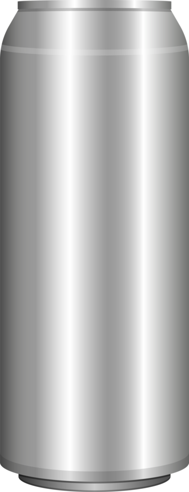 Realistic matal soda can clipart design illustration png