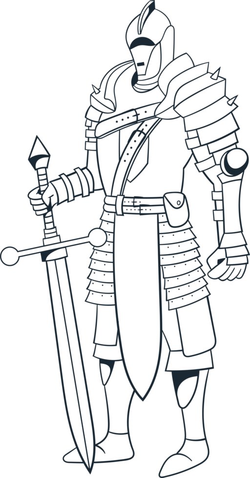 Knight clipart design illustration png