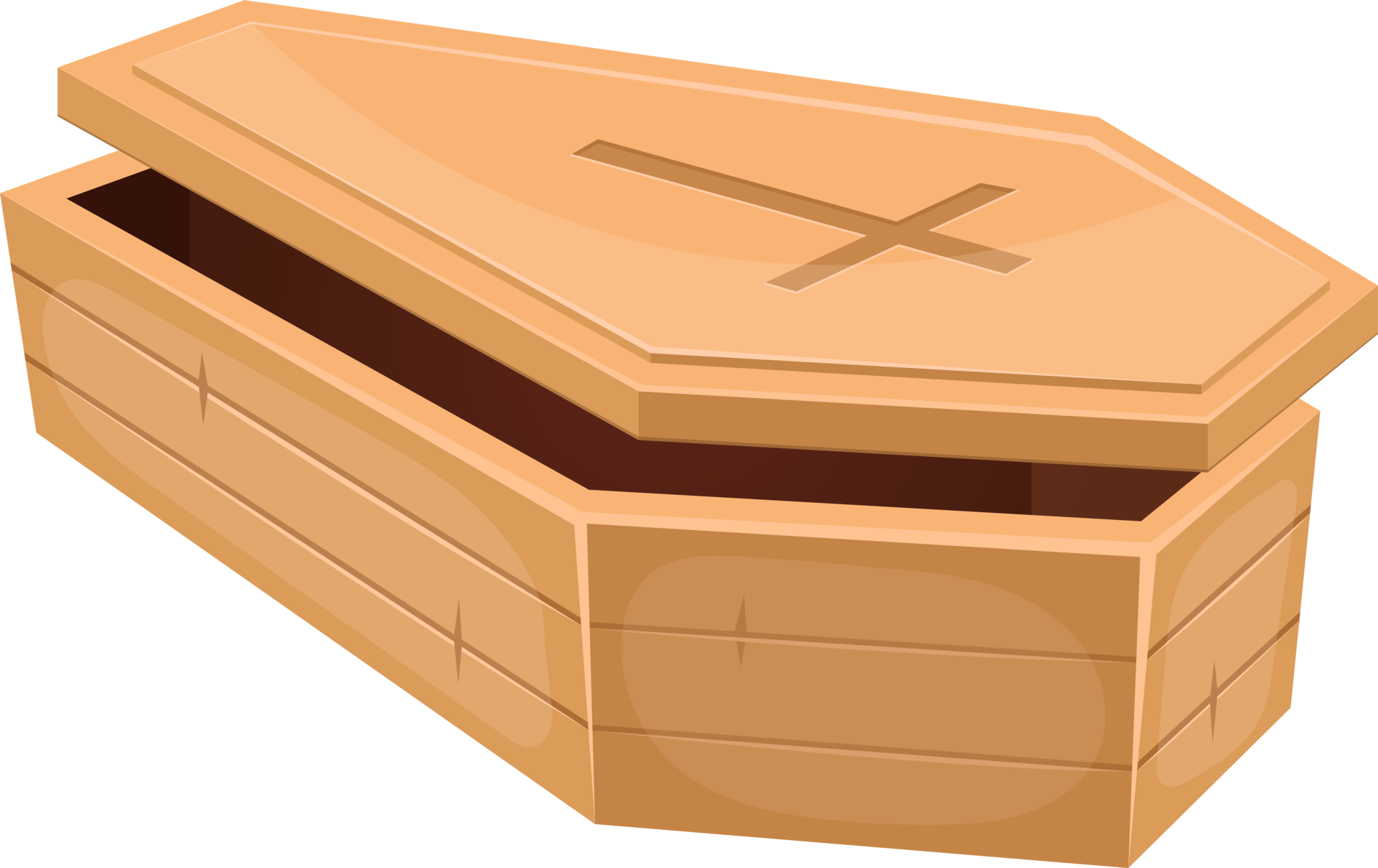 Wooden coffin clipart design illustration 9400949 PNG