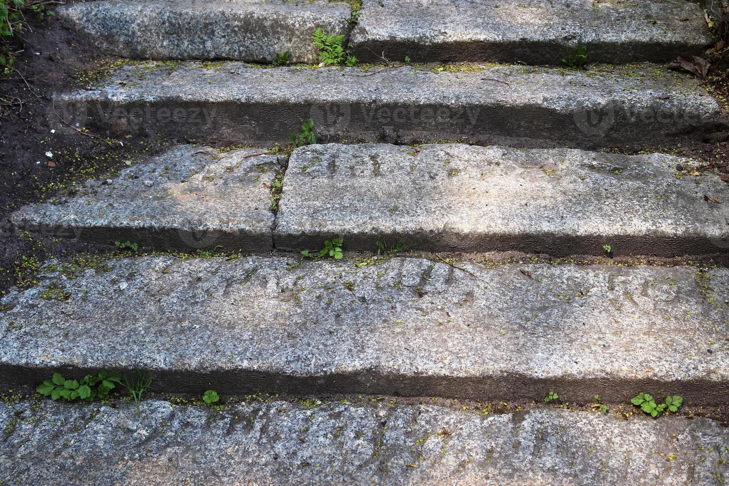 Detailed close up on old historical cobblestone roads and walkways photo