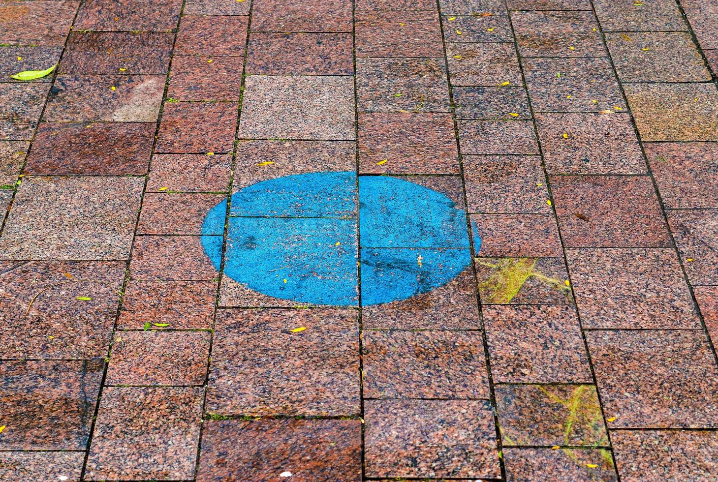 Detailed close up on old historical cobblestone roads and walkways photo