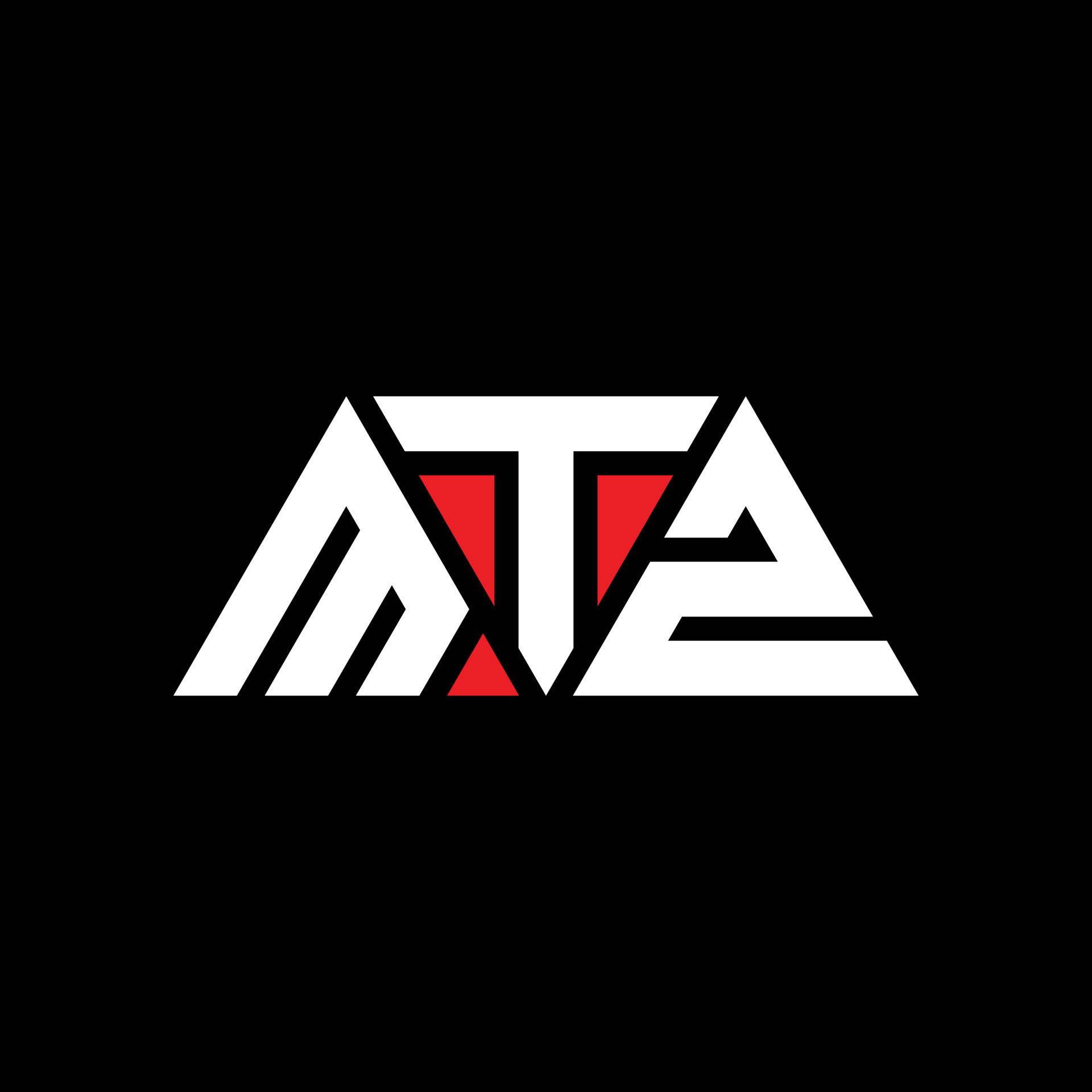 MTZ triangle letter logo design with triangle shape. MTZ triangle logo ...