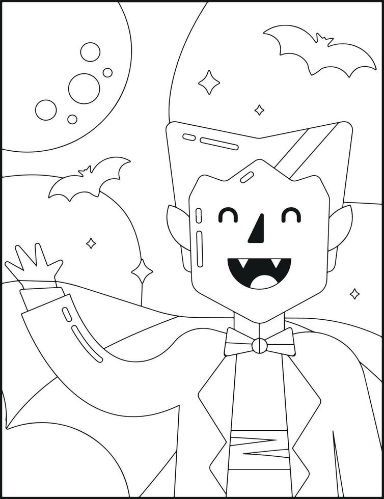 Halloween Coloring Pages vector