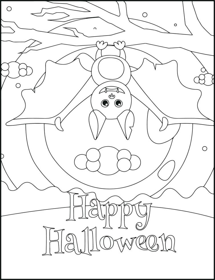 Halloween Coloring Pages vector