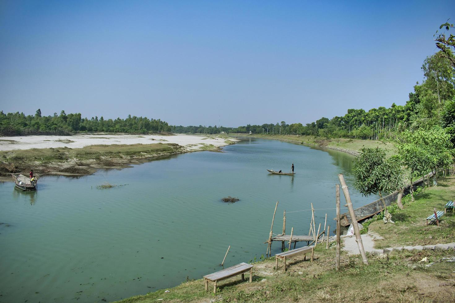 A river landscape in Dinajpur. photo