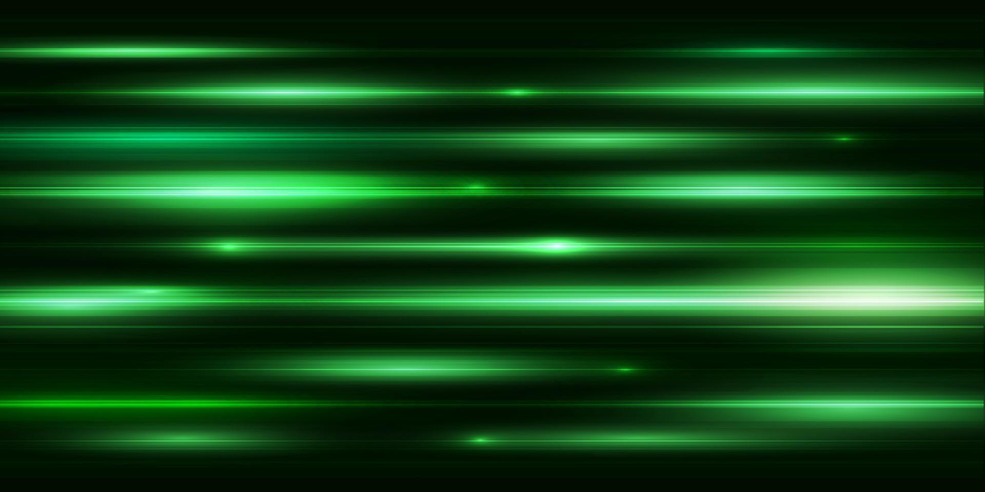 Modern abstract high-speed green light effect. Technology futuristic dynamic motion. Movement pattern for banner, poster, template design. Vector EPS10.