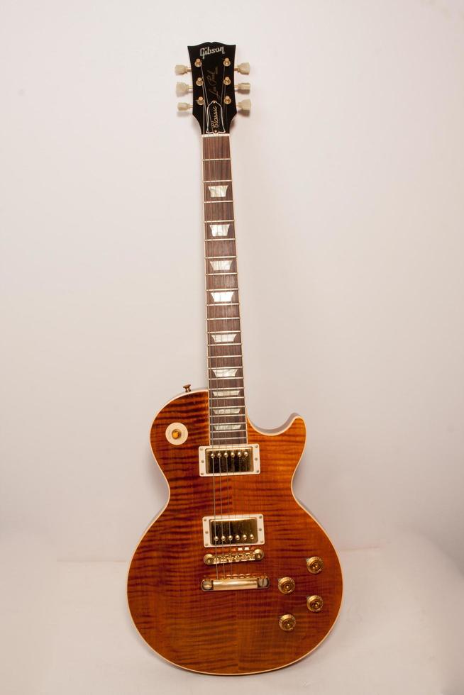 Nashville, Tn, USA July 8, 2022 A Rare 1996 Gibson Les Paul Classic Guitar with Gold Hardware photo