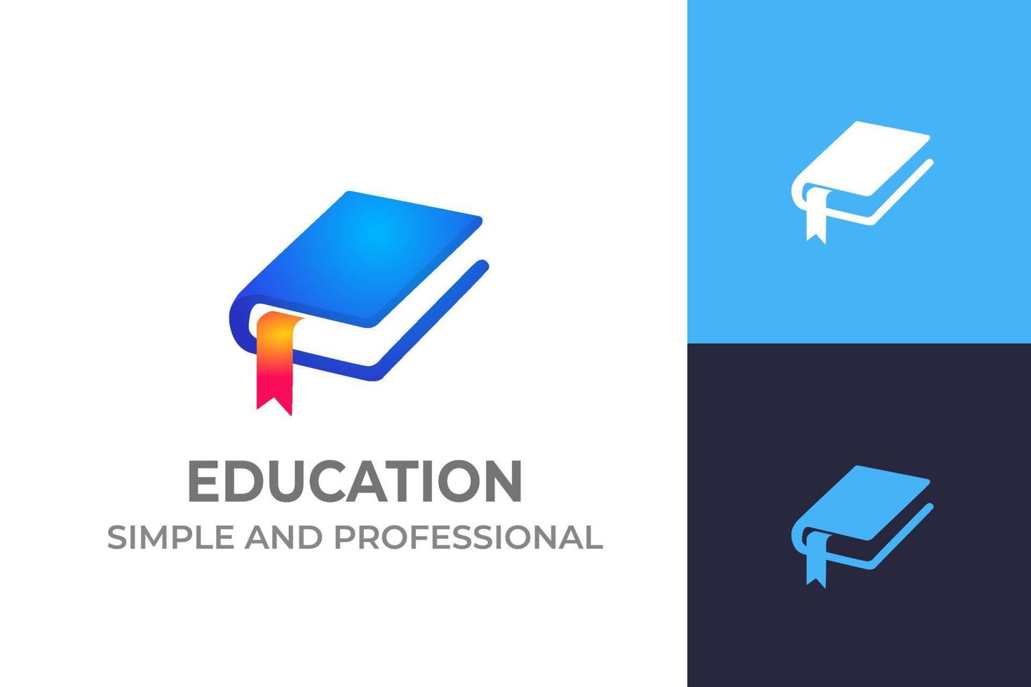 Professional Logo For School Education University vector