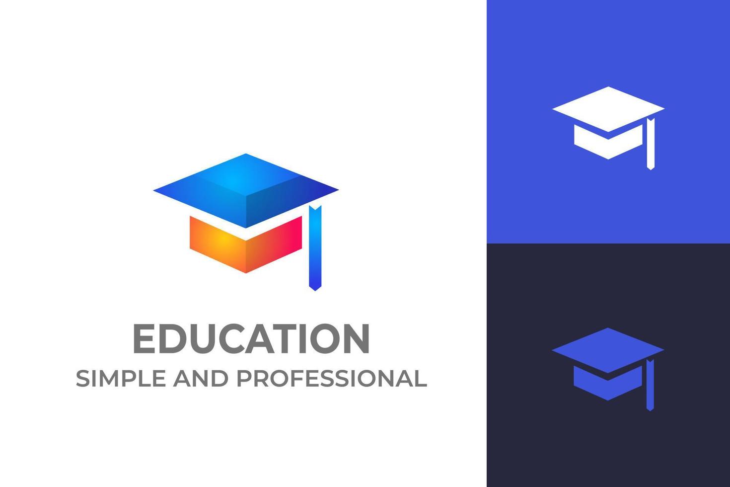 Professional Logo For School Education University vector