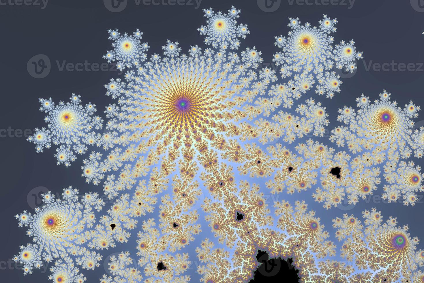 Beautiful zoom into the infinite mathematical mandelbrot set fractal. photo