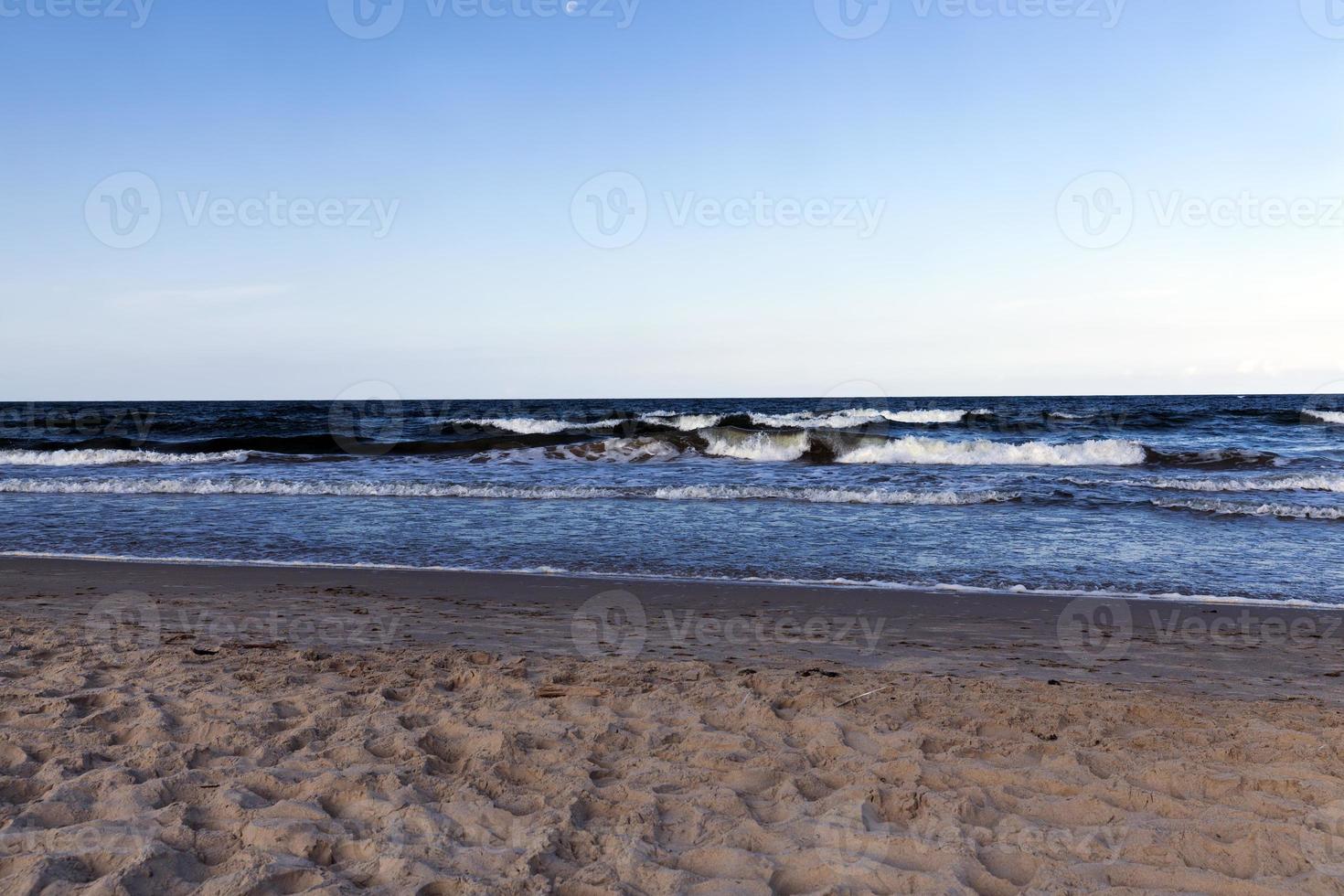 cold Baltic sea in August photo
