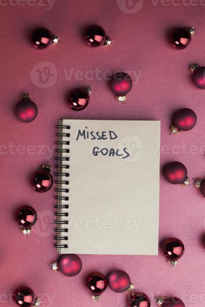 decorations and other attributes for celebrating New Year's holidays photo