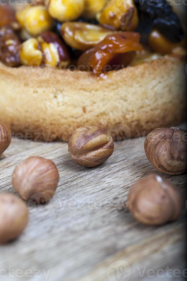 wheat tartlet with nuts photo