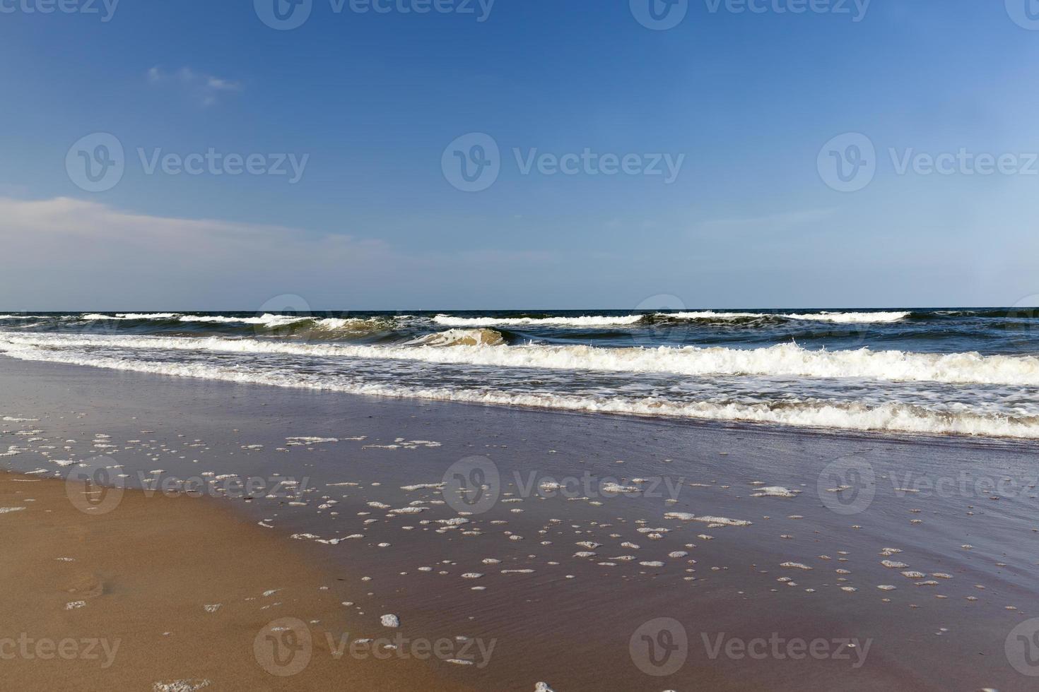 cold Baltic sea in August photo