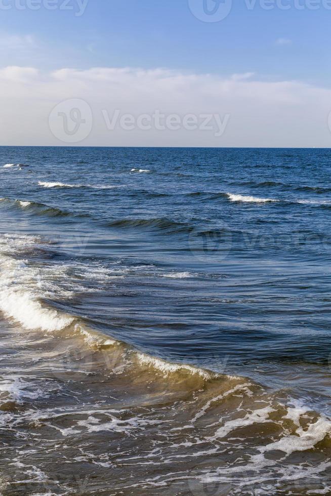 cold Baltic sea in August photo