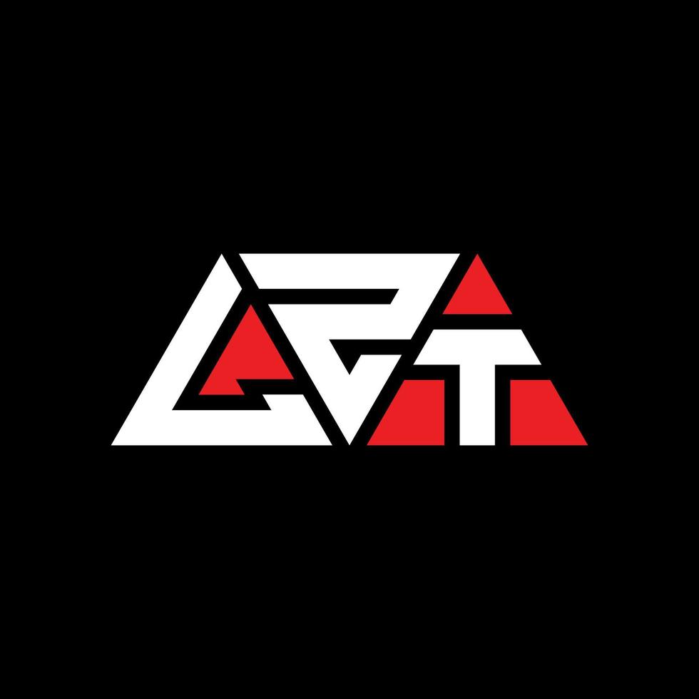LZT triangle letter logo design with triangle shape. LZT triangle logo design monogram. LZT triangle vector logo template with red color. LZT triangular logo Simple, Elegant, and Luxurious Logo. LZT