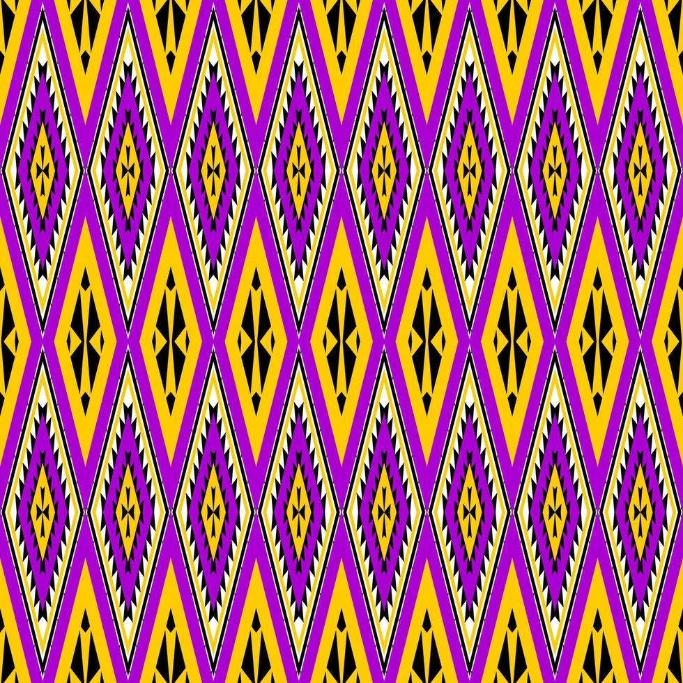 seamless geometric ethnic pattern design vector