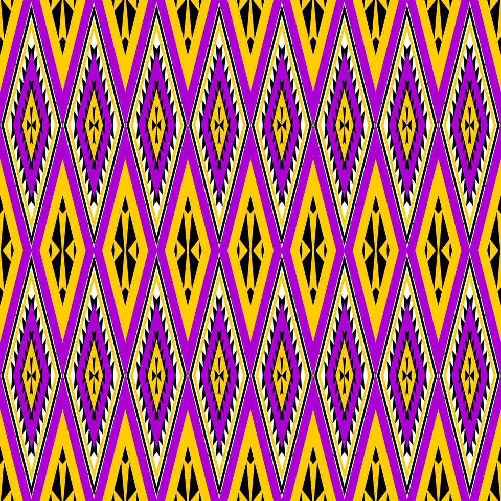 seamless geometric ethnic pattern design vector