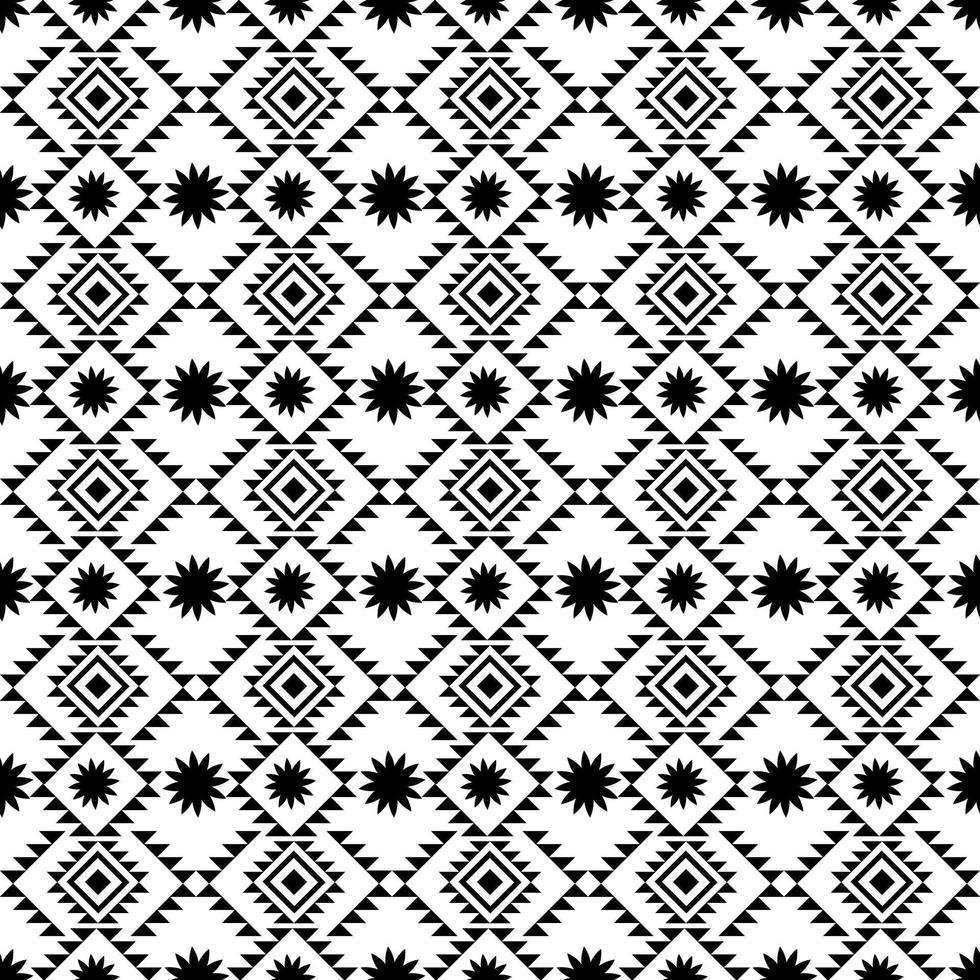 black and white geometric seamless pattern vector