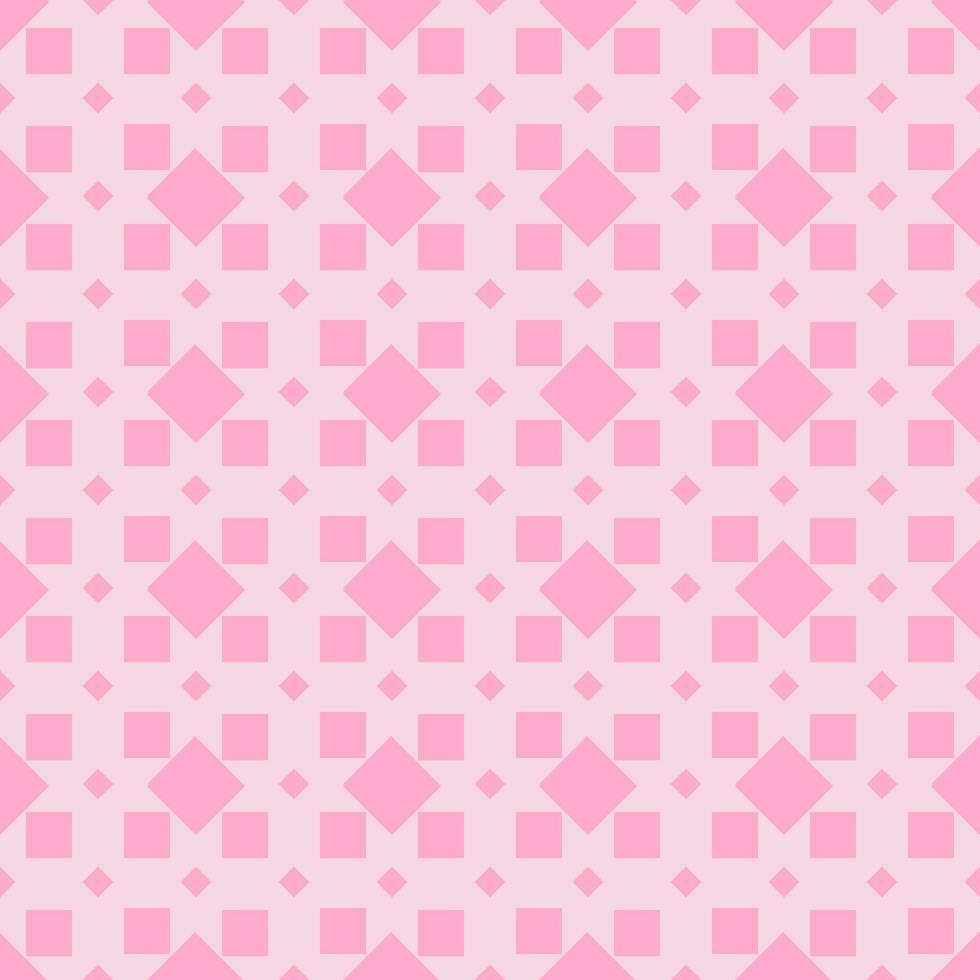 seamless pattern with pink squares of pastel vector
