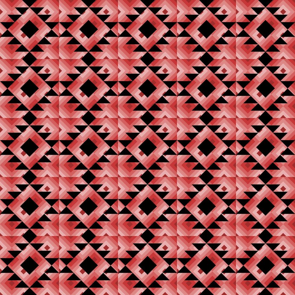 seamless pattern red geometric ethnic background vector