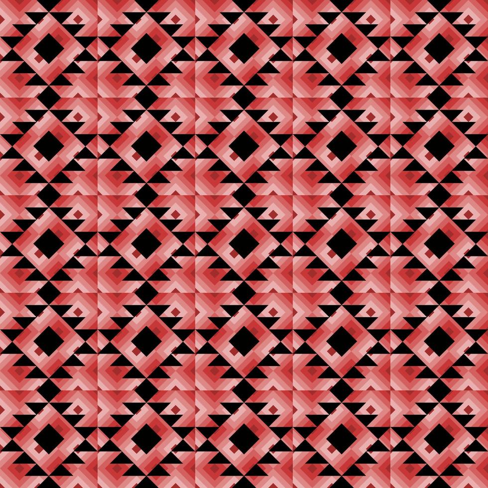 seamless pattern red geometric ethnic background vector