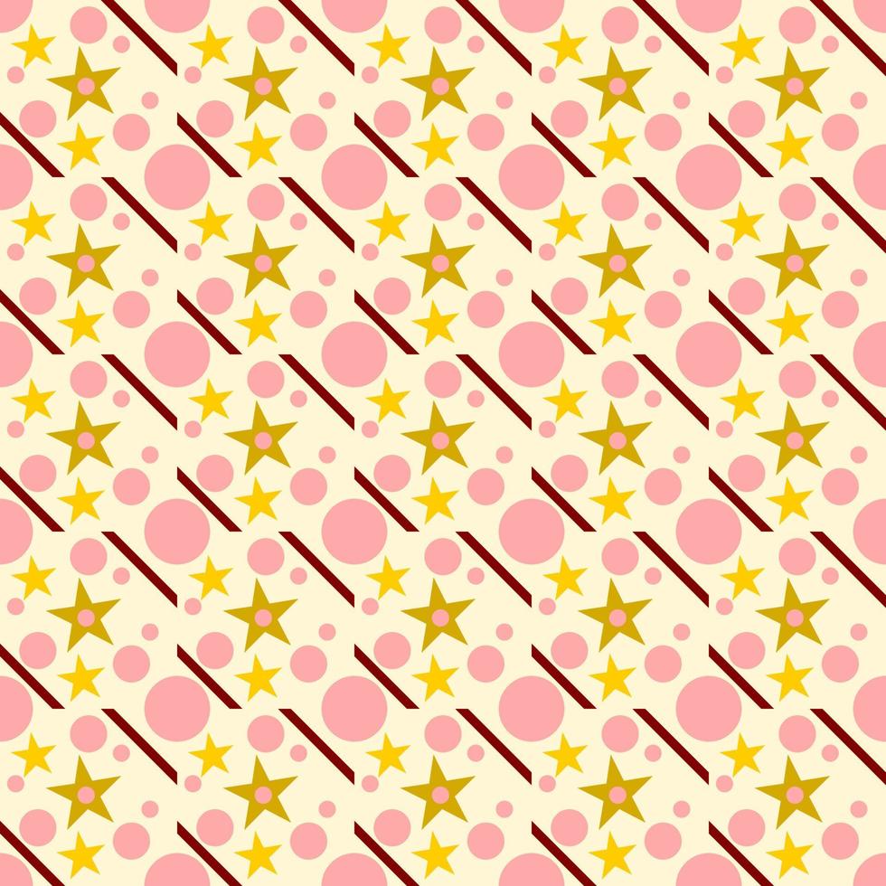 seamless pattern with yellow stars vector