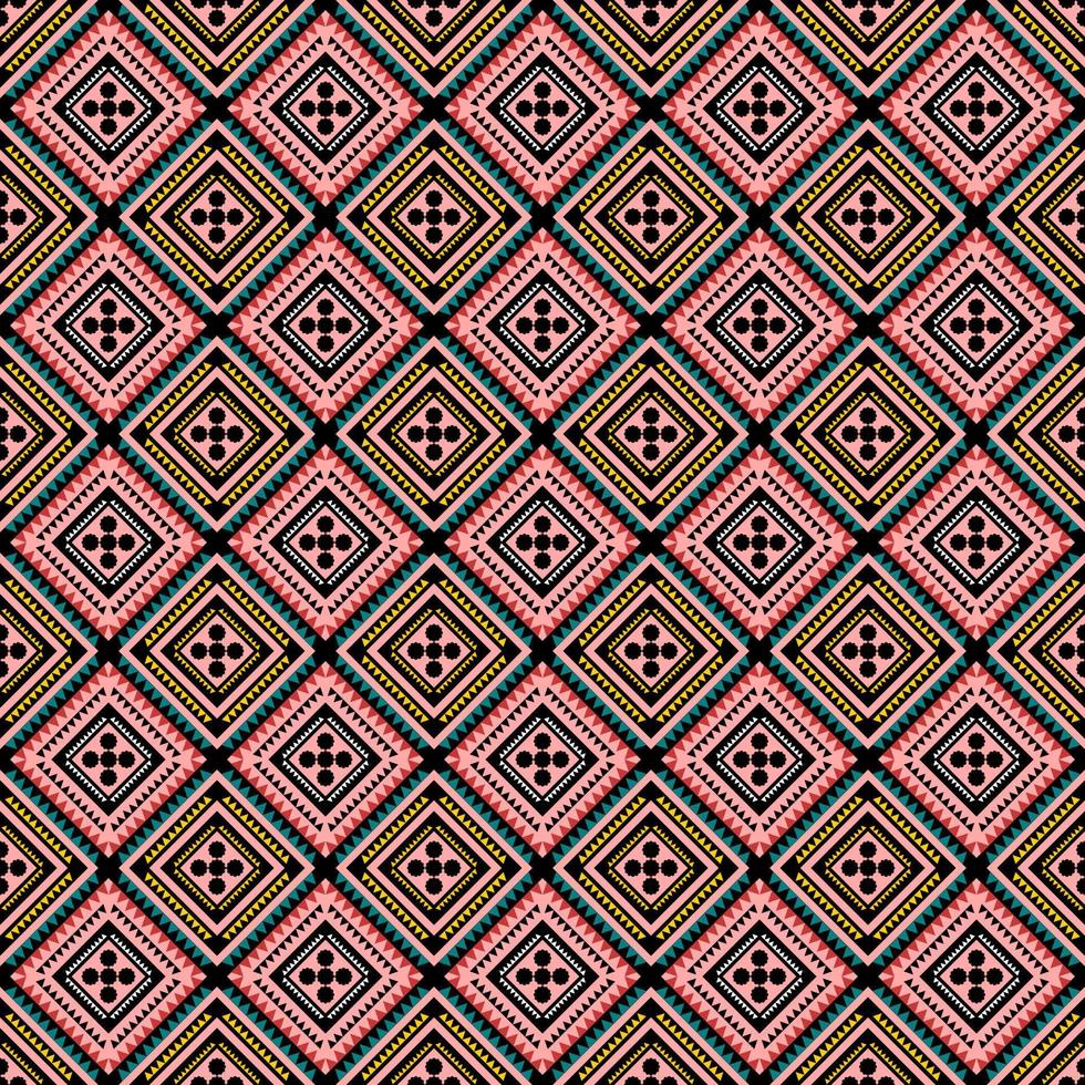 seamless geometric pattern with shapes vector