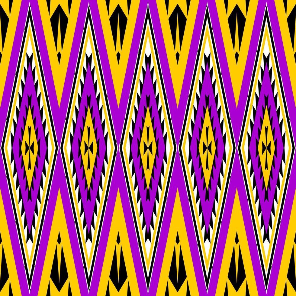 seamless geometric ethnic pattern design for fabric vector
