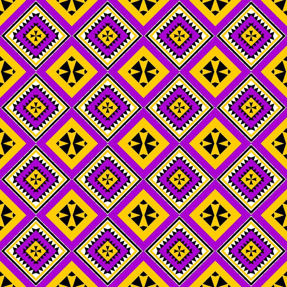 seamless geometric ethnic pattern design for fabric vector
