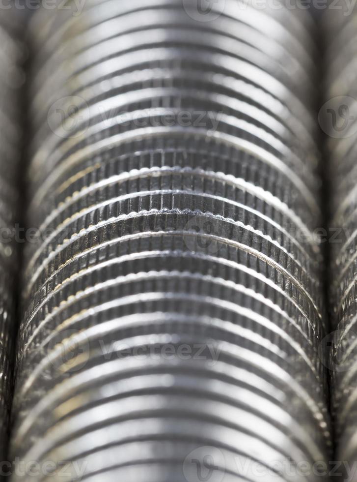 monedas de plata, una aleación de metal foto