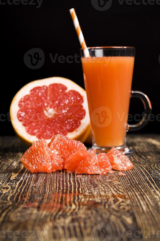 grapefruit juice, close up photo