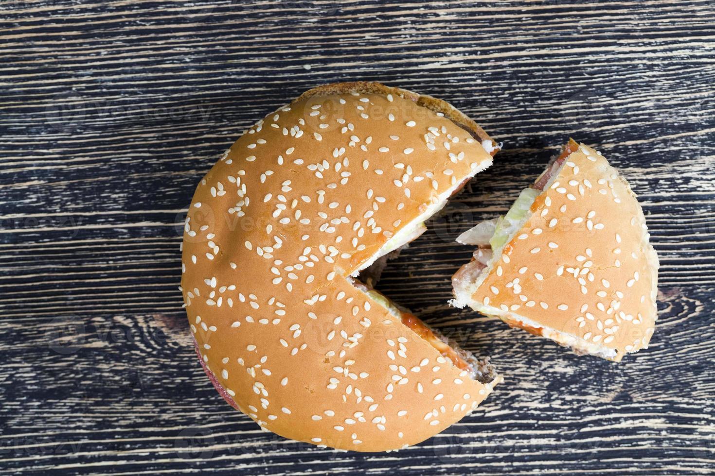 one sesame bun photo
