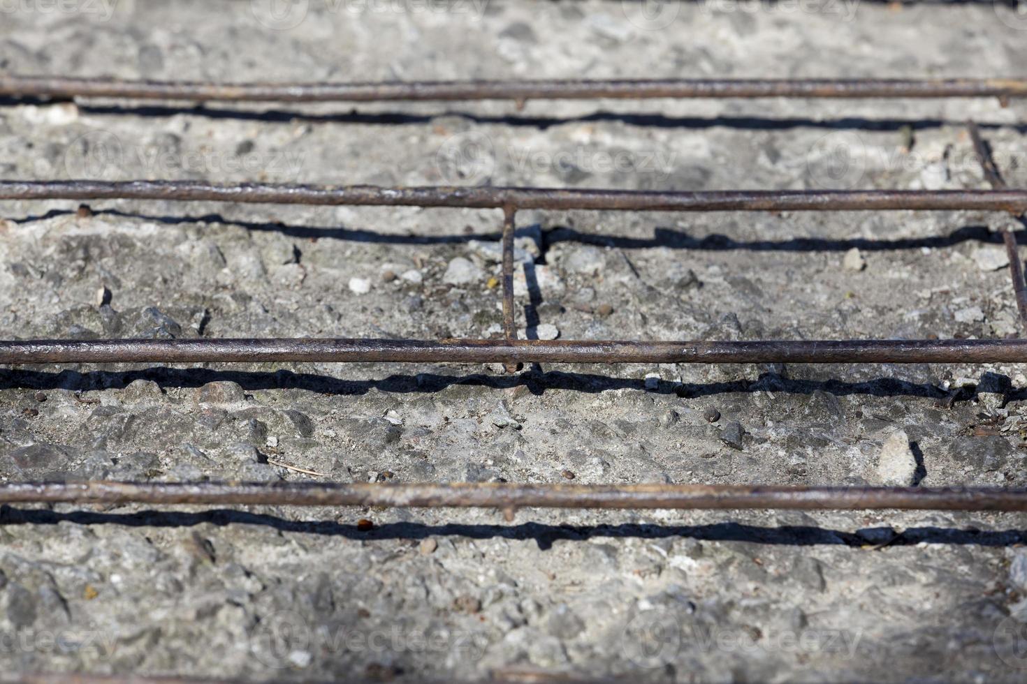 part of the reinforced concrete pedestrian road photo