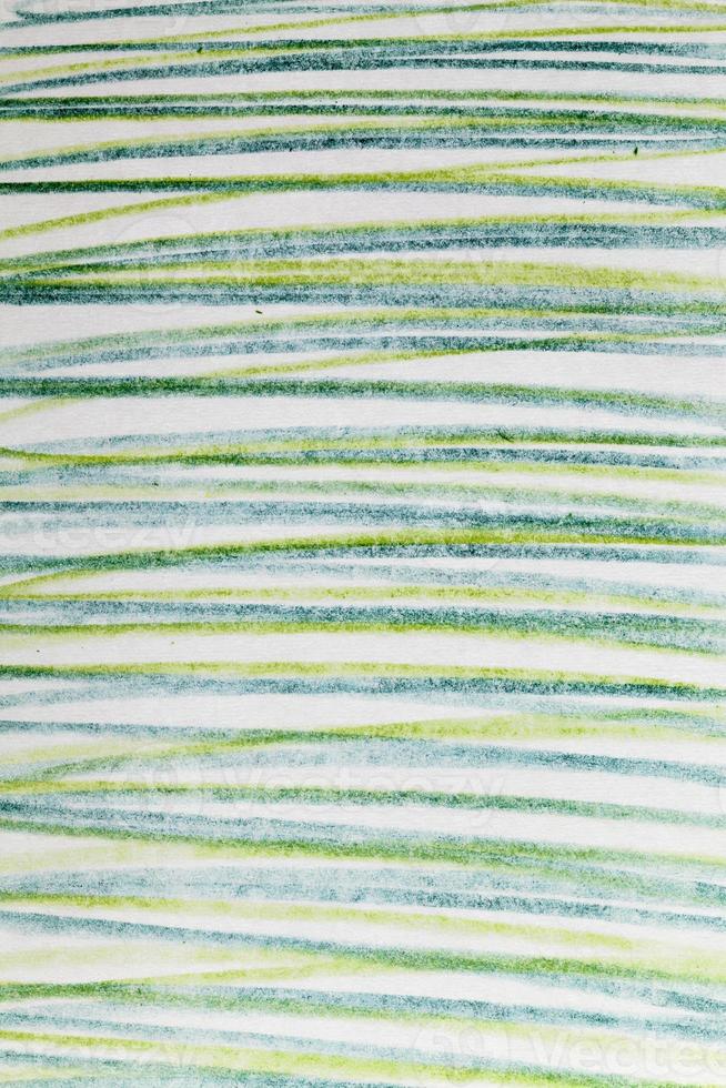 chaotic lines in green pencil photo