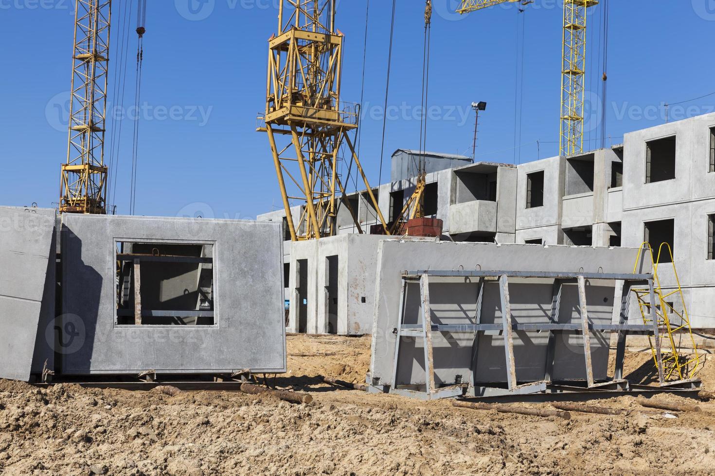 construcción de edificios de apartamentos foto