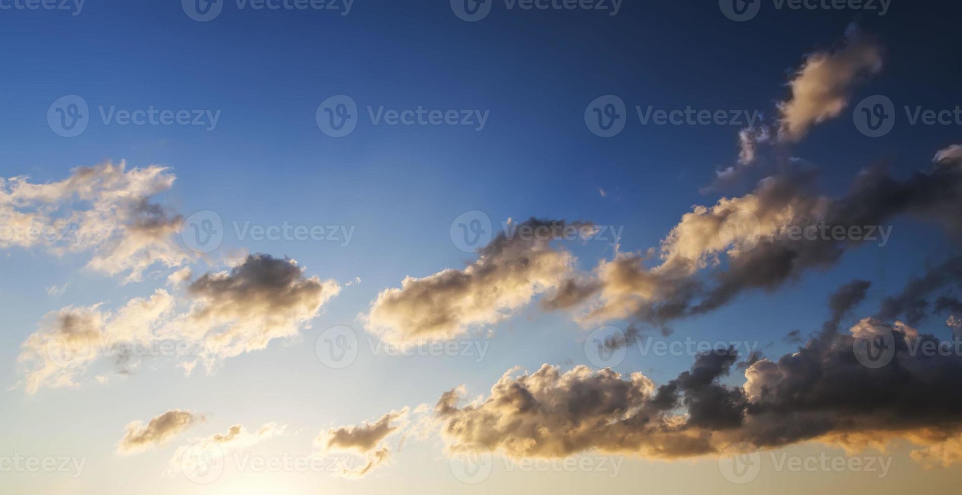 blue sky with clouds photo