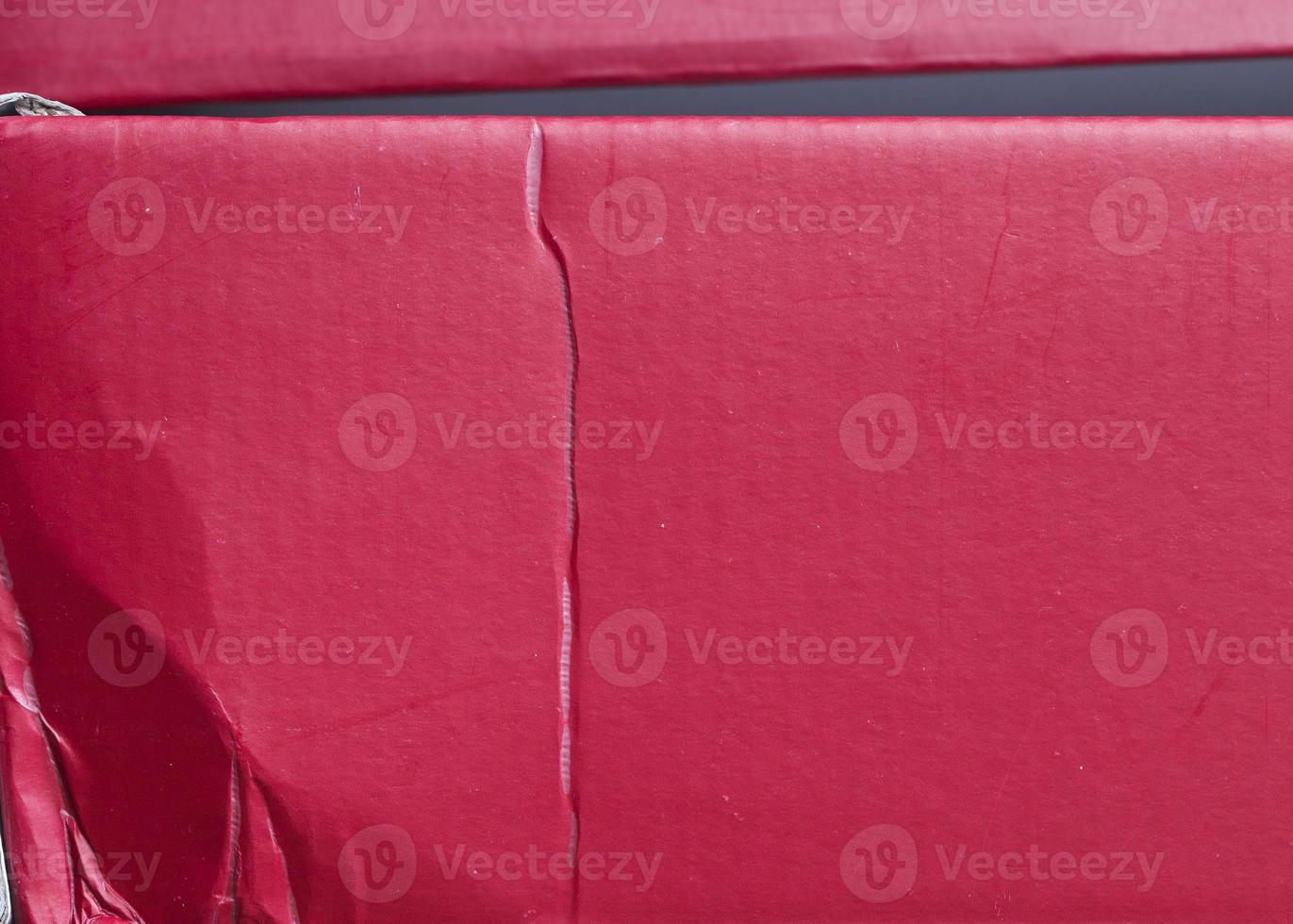 crumpled red storage box photo