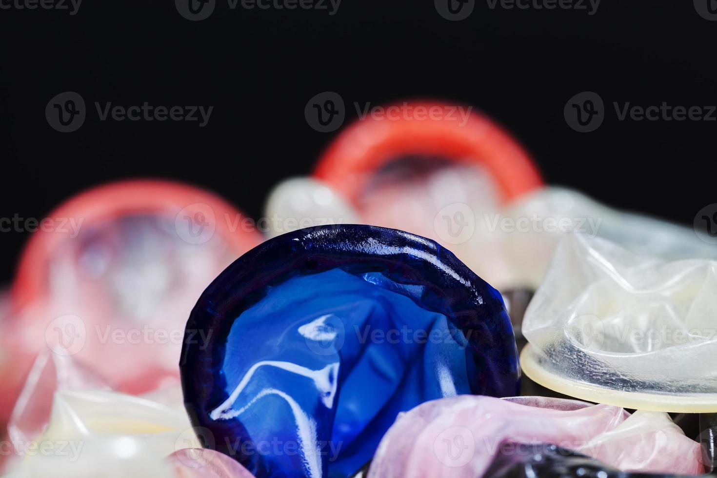 high quality blue latex condom photo