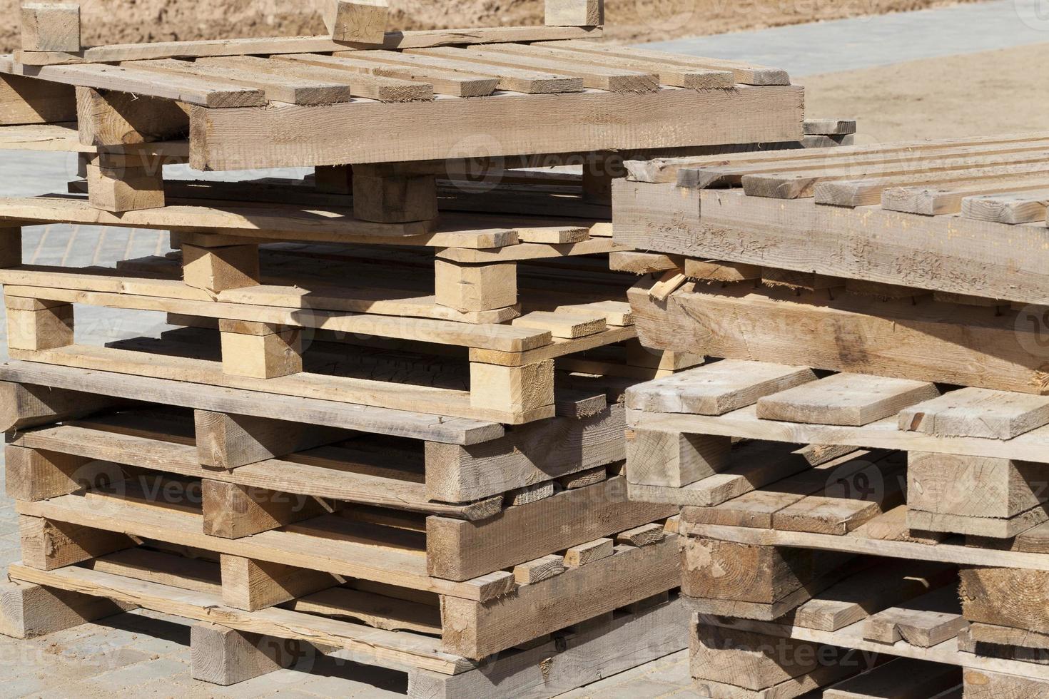 old wooden pallets photo