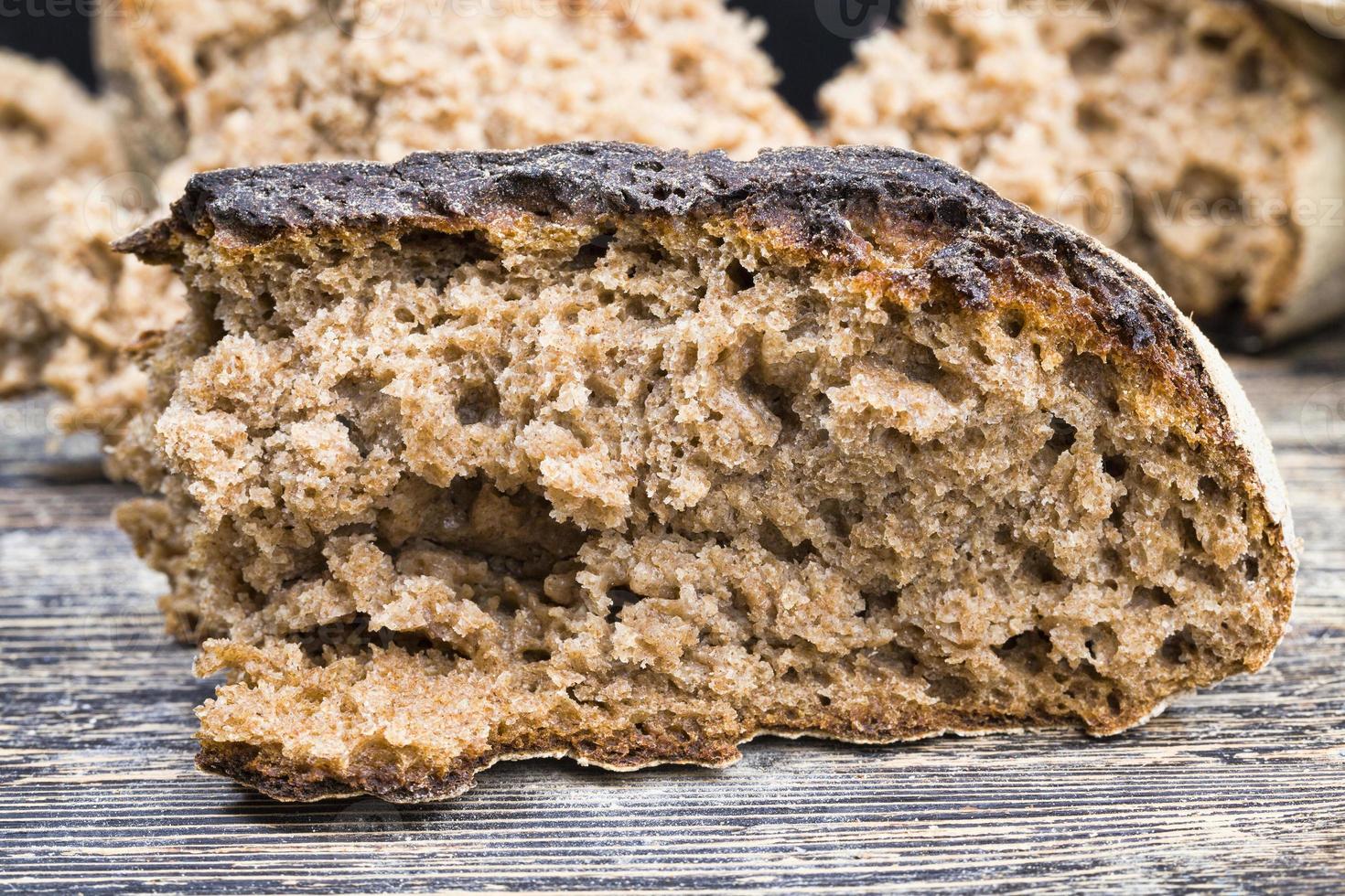 dark bread with a crisp crust photo